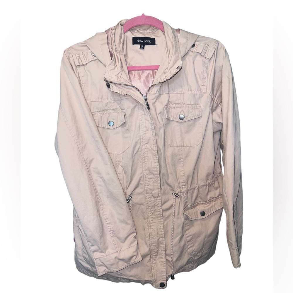 Light pink jacket with hood